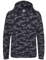 Kinder Camouflage Hoodie AWDis JH014J Black Camo